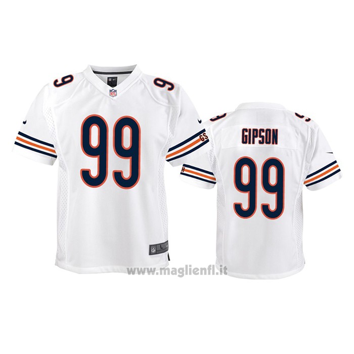 Maglia NFL Game Bambino Chicago Bears Trevis Gipson Bianco